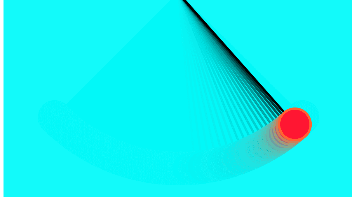 Colourful Pendulum in CodePen