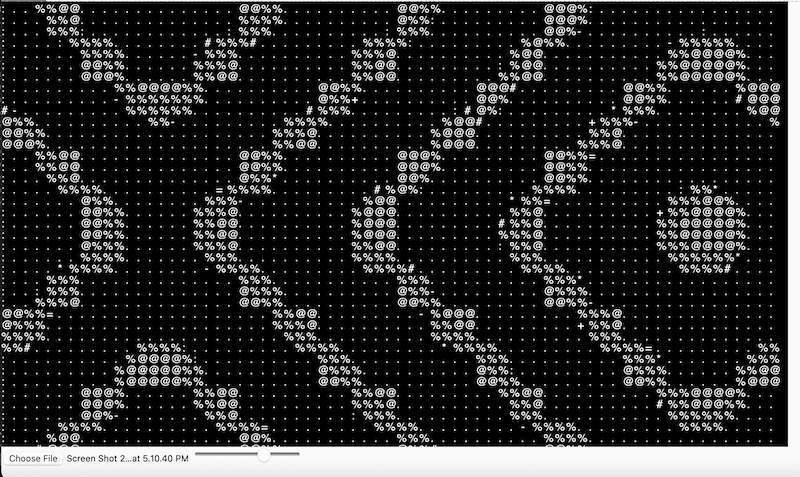 Asciifier - Slider-Controlled Char Size