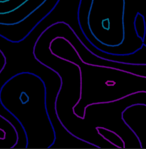 Interpolated Contour Lines