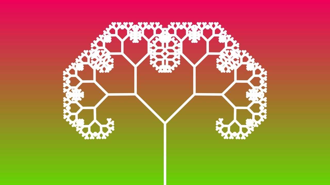 Recursive Fractal Trees