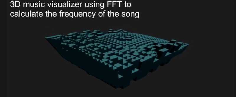 Cube Wave with FFT sound analysis 