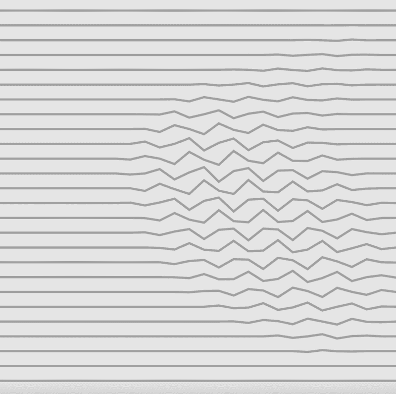 Lines being distorted with Worley noise