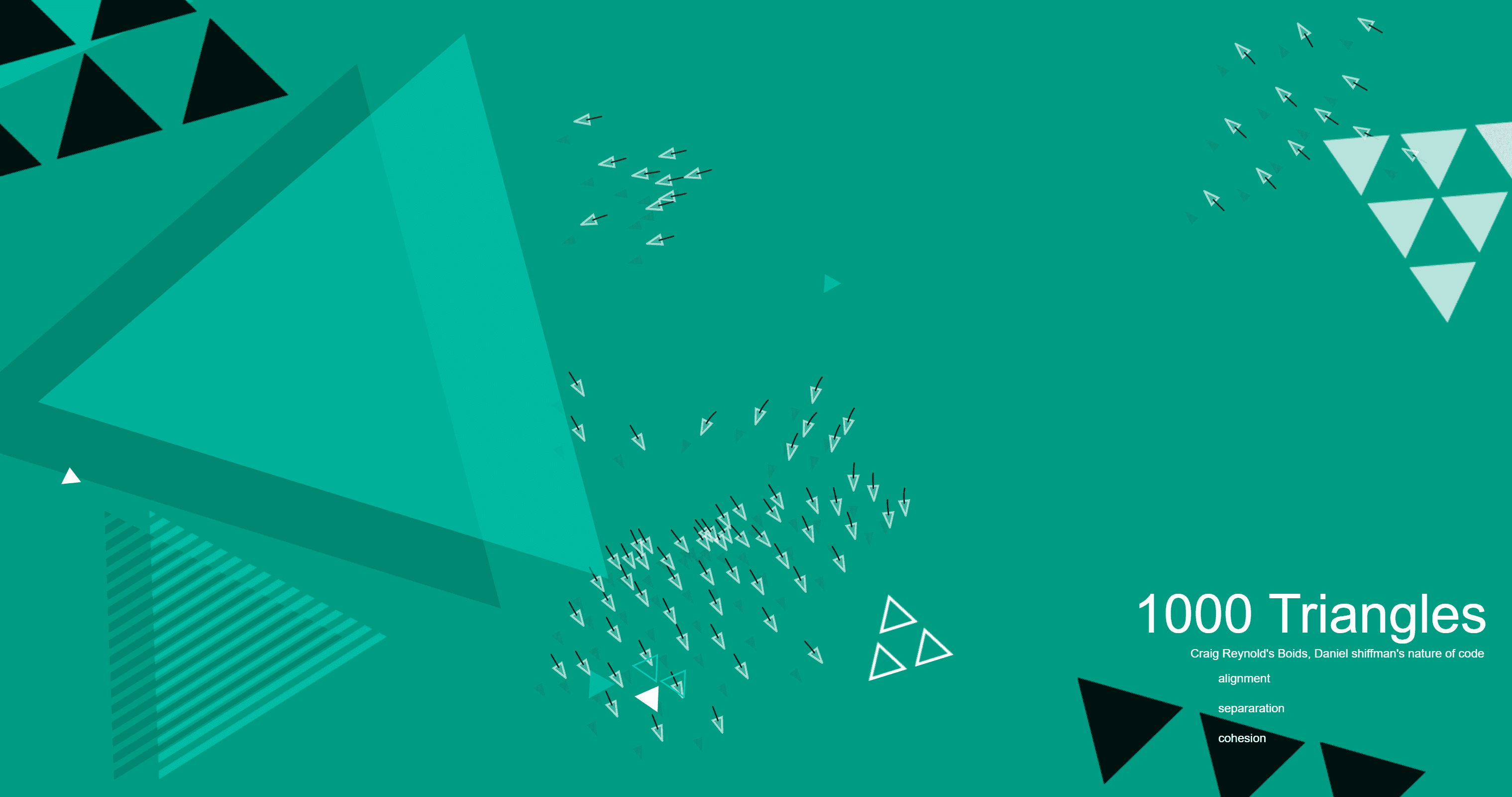 Flocking - 1000triangles