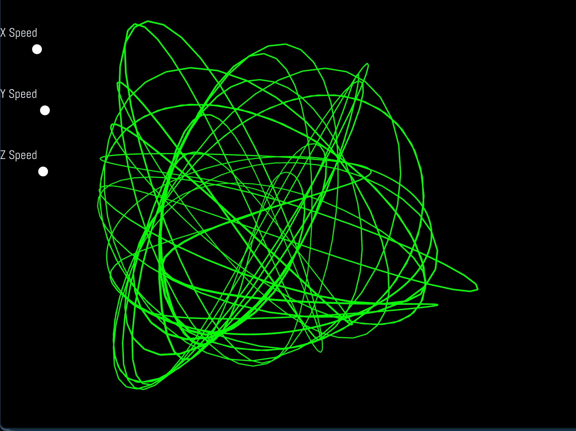 3D Lissajous Pattern Generator